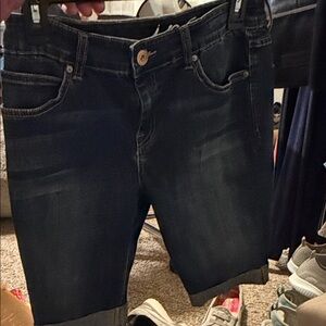 INC International Concepts Women's Black Denim Bermudas